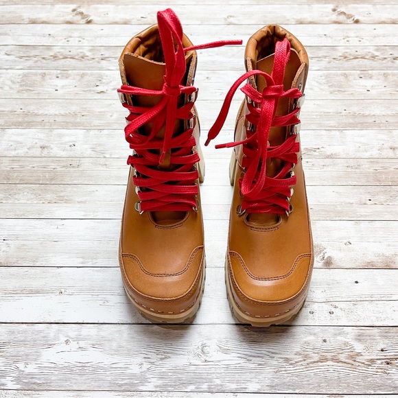 Swedish Hasbeens Trail Boot Nature Brown Size 36 US 6 NWOT - Picture 3 of 11